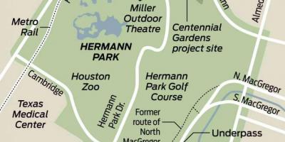 Karte von Hermann park