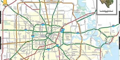 Stadt Houston Karte anzeigen