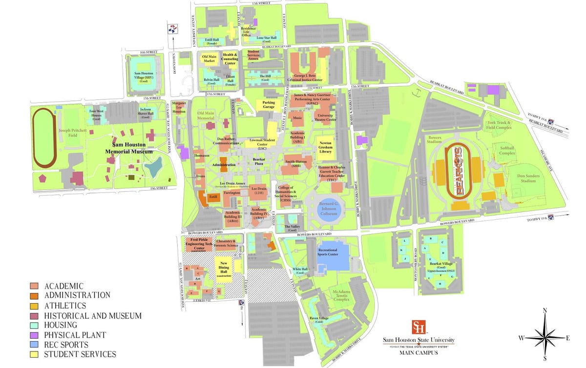 university of Houston-Karte