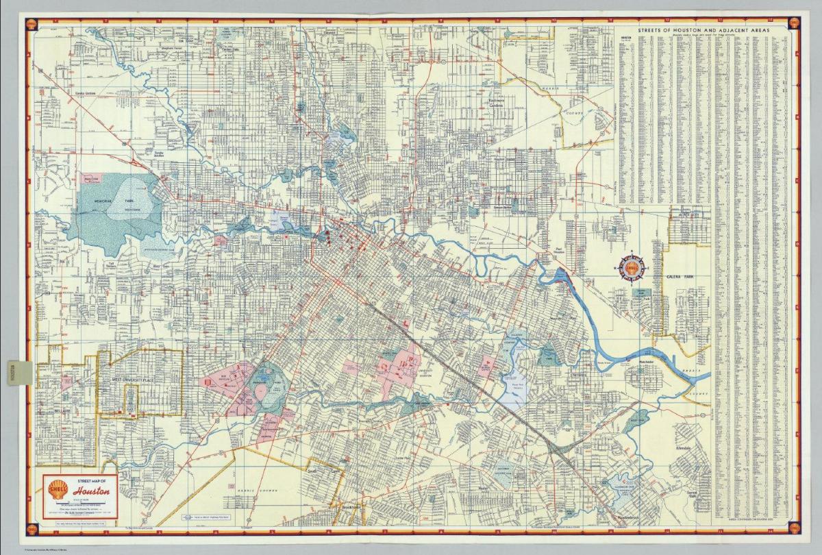 street Stadtplan von Houston